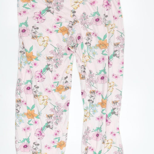Disney Women's Multicoloured Floral Cotton Pyjama Pants Size 14