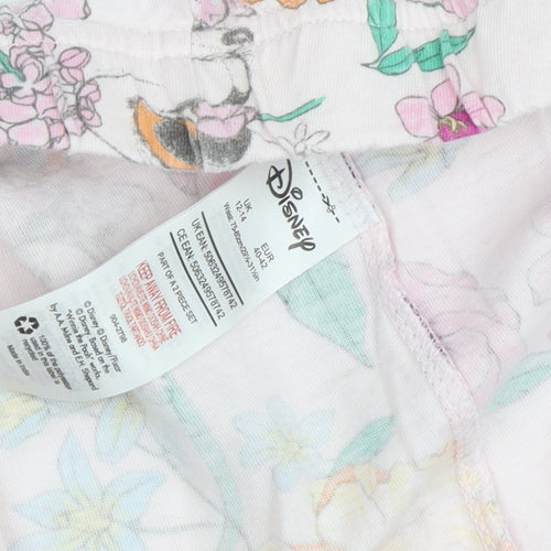 Disney Women's Multicoloured Floral Cotton Pyjama Pants Size 14