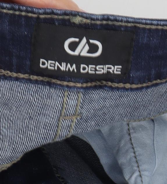 Denim Desire Men's Blue Straight 36R Jeans