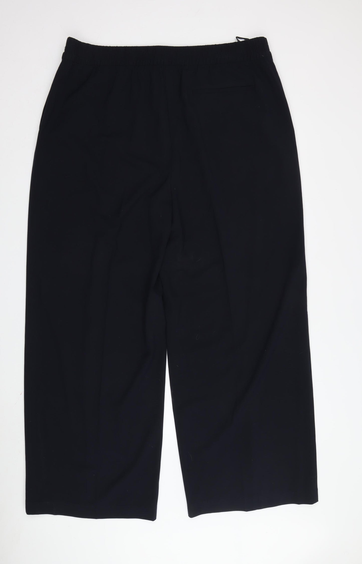 Marks and Spencer Women's Black Regular Trousers