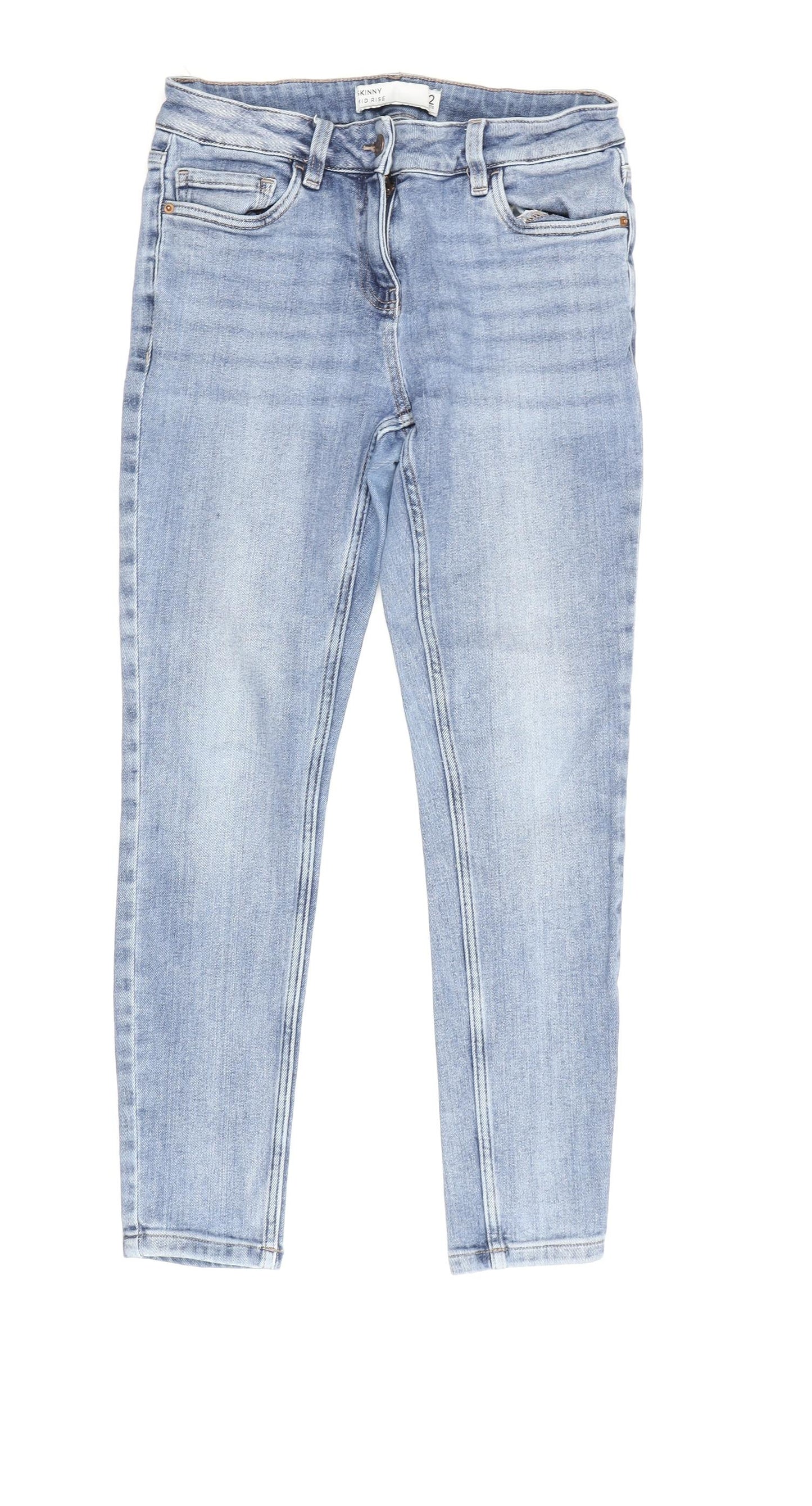 Next Women's Blue Skinny Jeans, Size 12, Light Wash