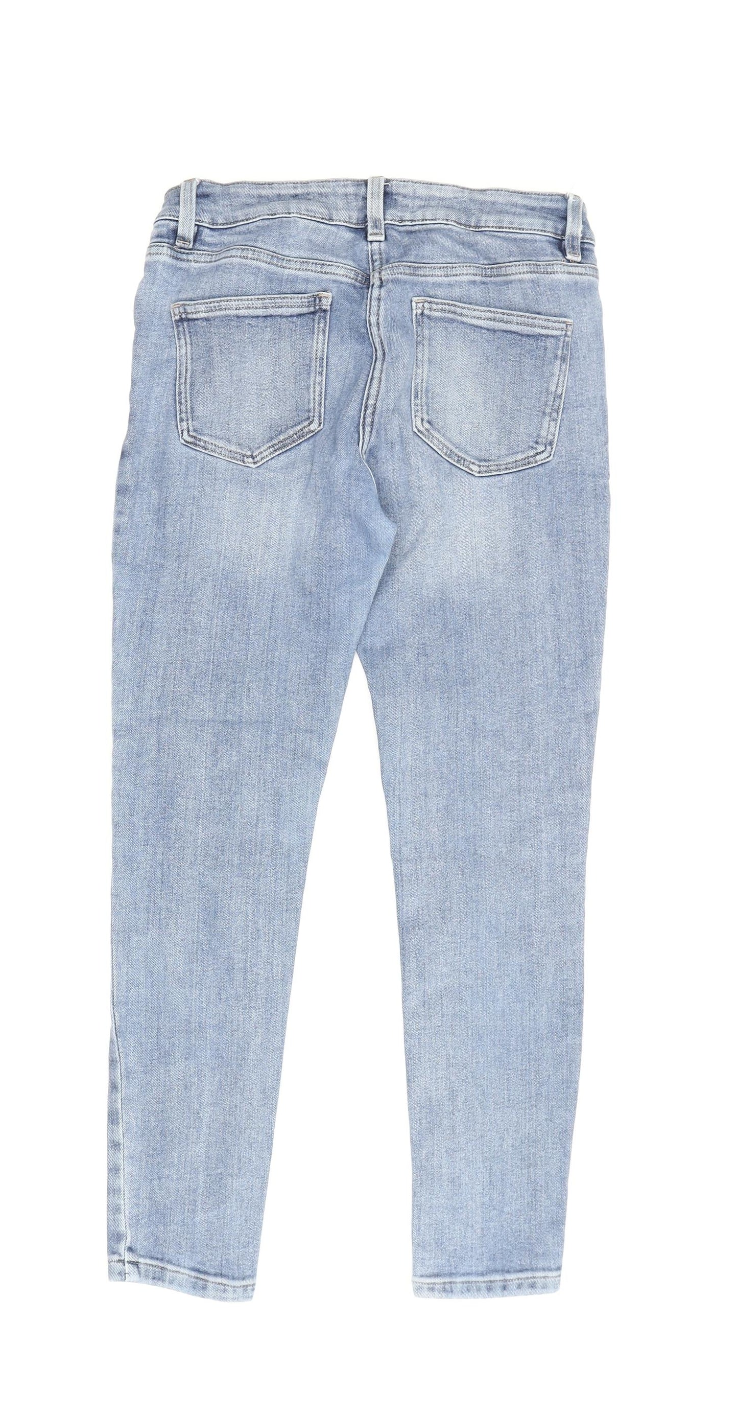 Next Women's Blue Skinny Jeans, Size 12, Light Wash