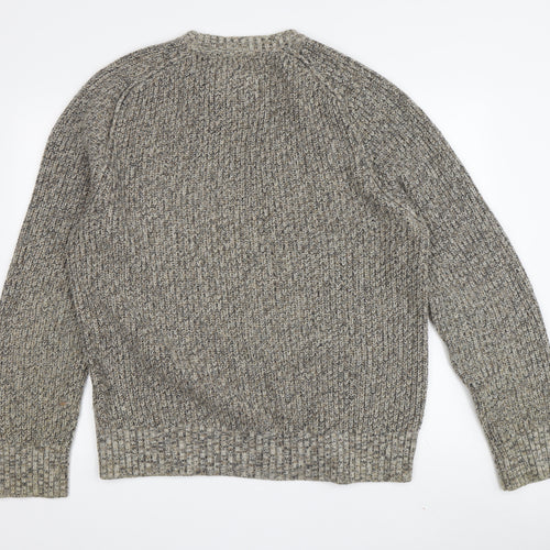 Fat Face Men's Beige Wool Pullover Jumper M