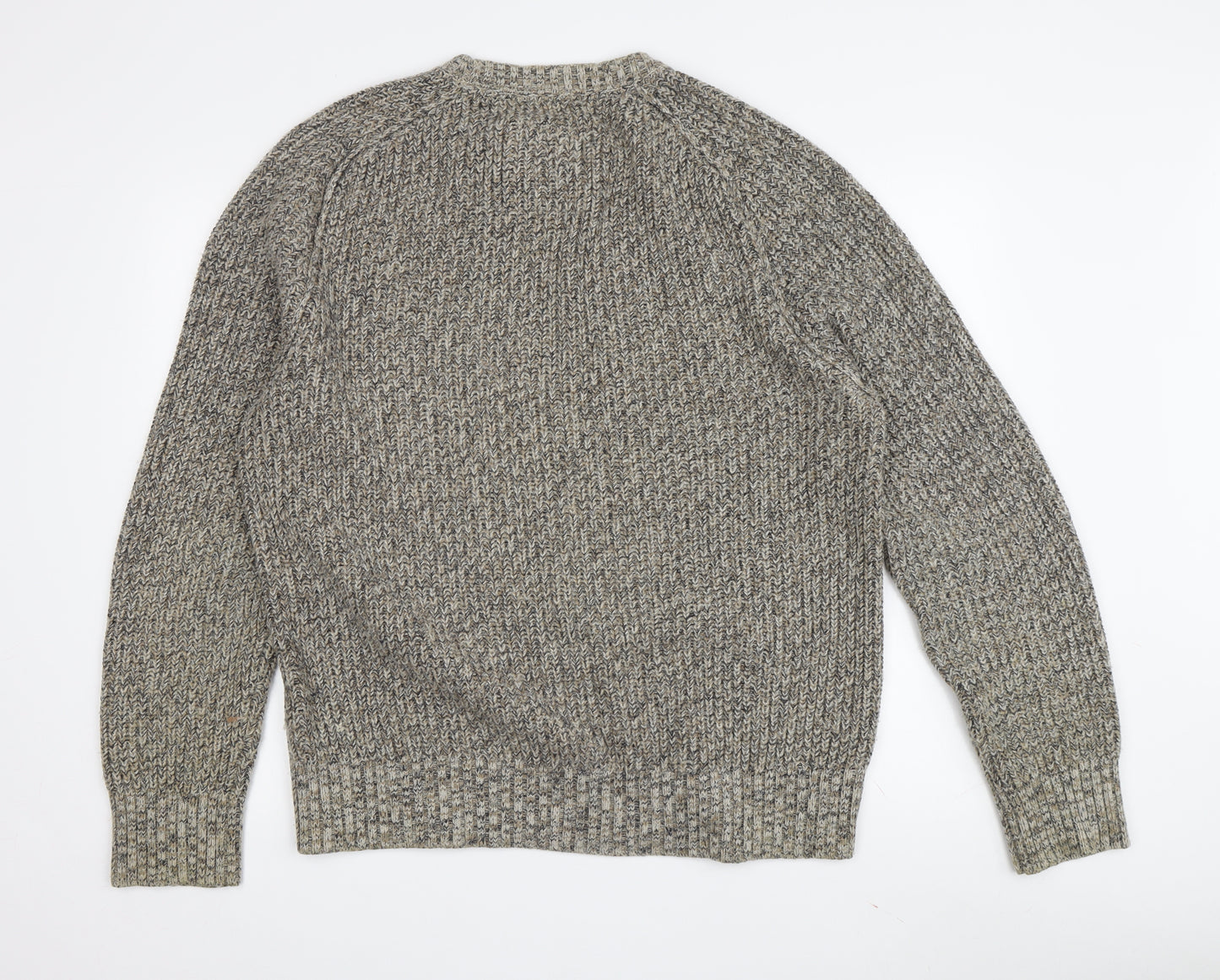 Fat Face Men's Beige Wool Pullover Jumper M