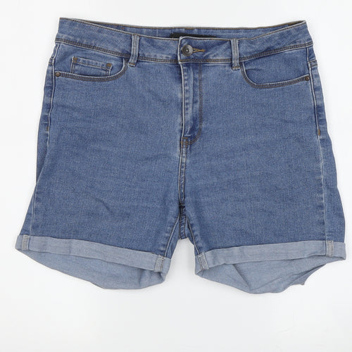Vero Moda Women's Blue Denim Boyfriend Shorts, M