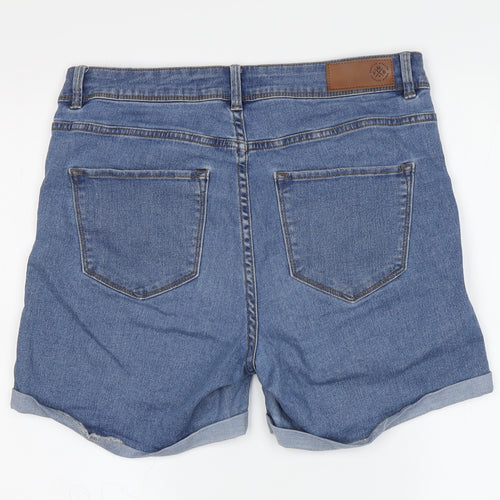 Vero Moda Women's Blue Denim Boyfriend Shorts, M