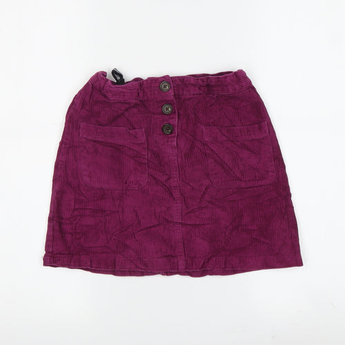 John Lewis Girls Pink Corduroy Skirt, 8 Years, Cotton
