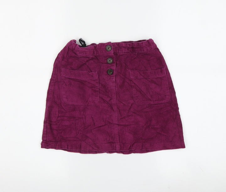 John Lewis Girls Pink Corduroy Skirt, 8 Years, Cotton