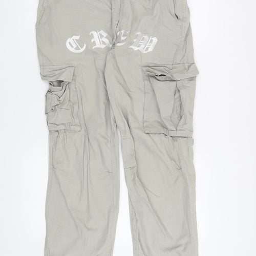 Sixth June Unisex Grey Cargo Trousers XL