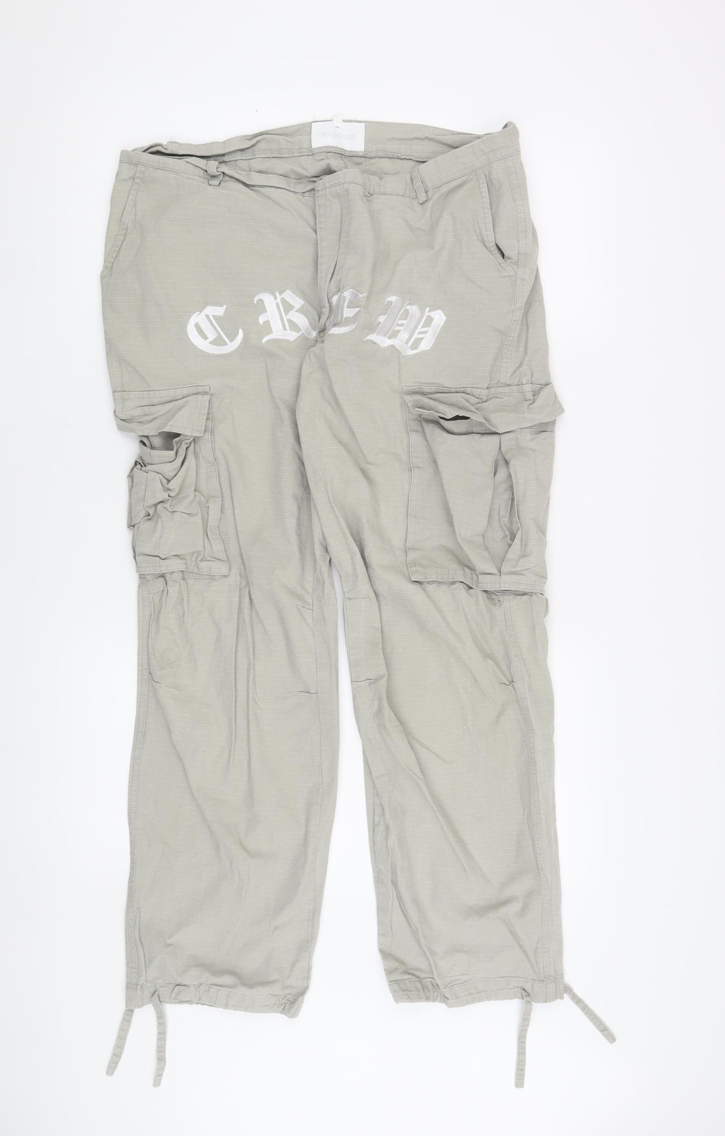 Sixth June Unisex Grey Cargo Trousers XL