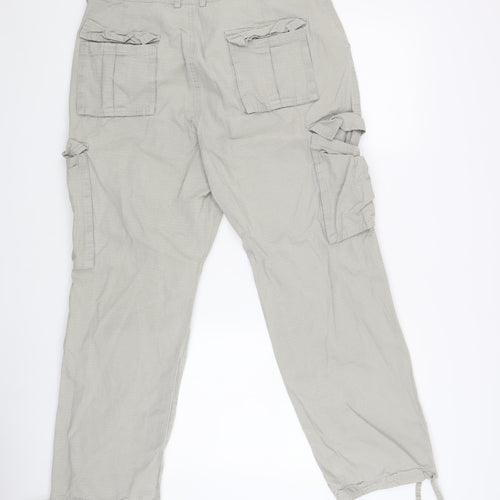 Sixth June Unisex Grey Cargo Trousers XL