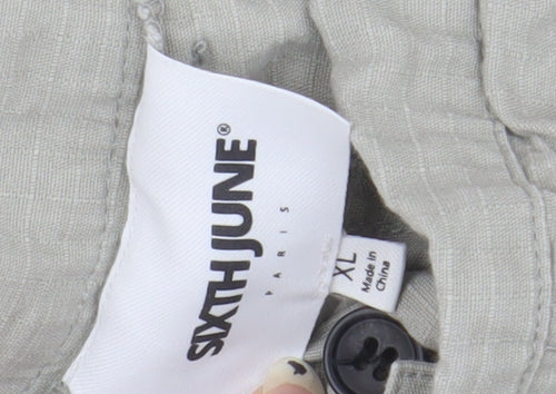 Sixth June Unisex Grey Cargo Trousers XL