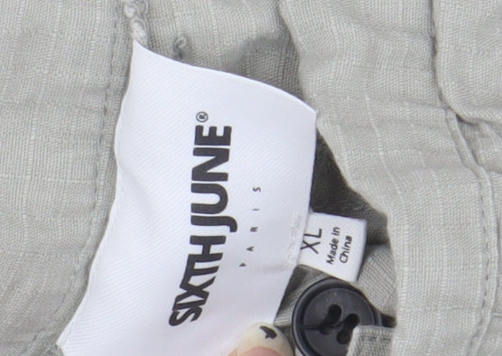 Sixth June Unisex Grey Cargo Trousers XL