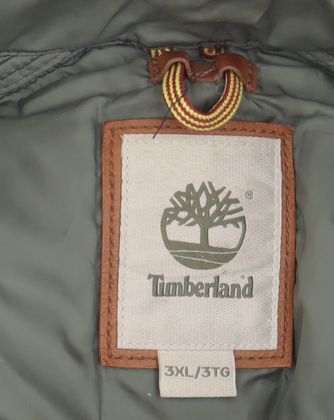Timberland Men's 3XL Blue Puffer Waistcoat - Winter Layer