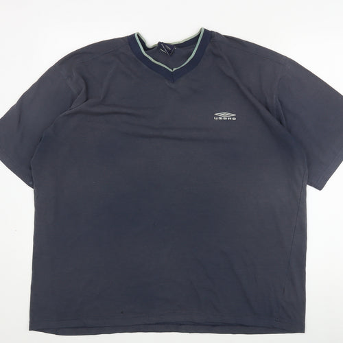 Umbro Men's XL Blue V-Neck T-Shirt