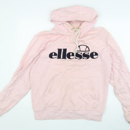 Ellesse Unisex Adults Pink Pullover Hoodie XL
