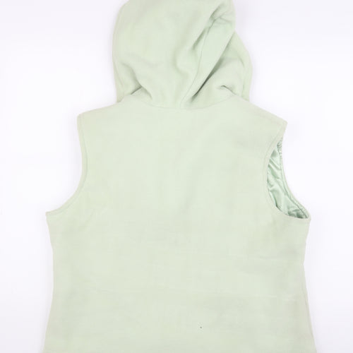 Next Women's Green Hooded Fleece Waistcoat - Size 18
