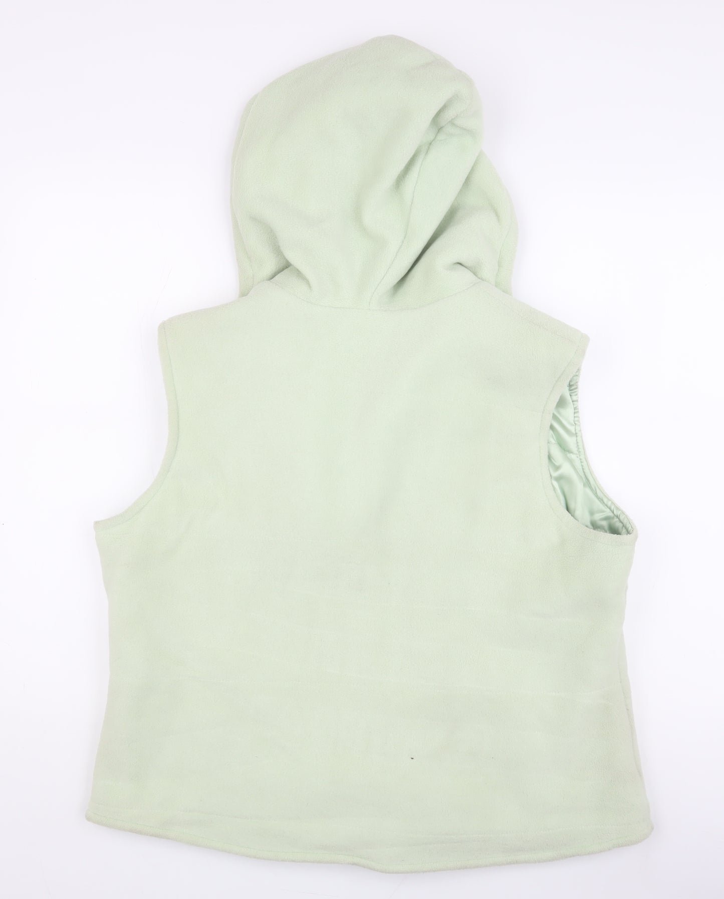 Next Women's Green Hooded Fleece Waistcoat - Size 18