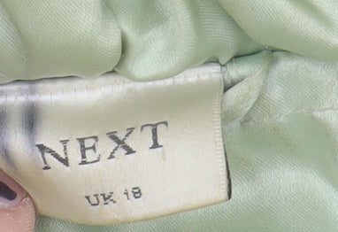 Next Women's Green Hooded Fleece Waistcoat - Size 18