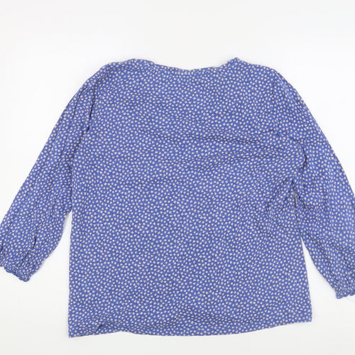 Fat Face Women's Blue Floral Tunic Blouse UK 10