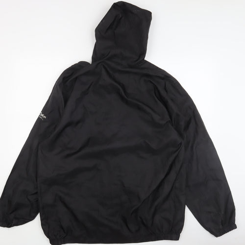 Cotton Traders Men's Black Windbreaker Jacket L