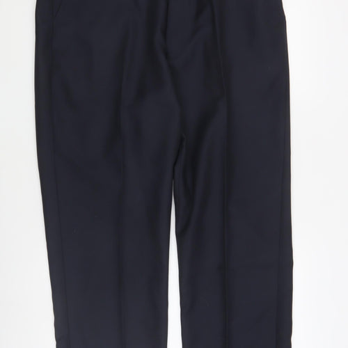 Chums Men's Black Dress Pants, Regular Fit, Size 40