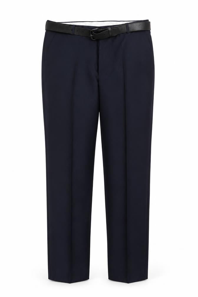 Front view of Chums Men's Black Dress Pants, Regular Fit, size 40