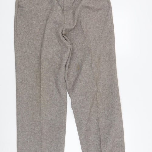 Canada Men's Grey Dress Pants, Formal, Straight Fit 38 in