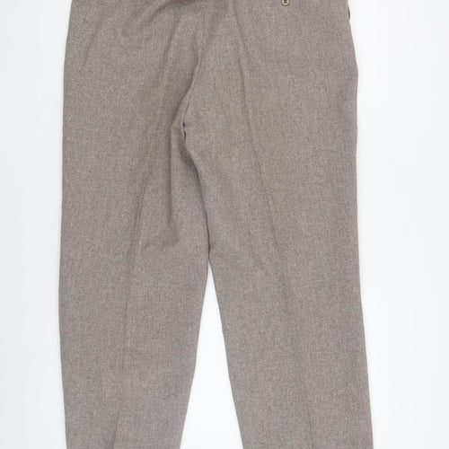 Canada Men's Grey Dress Pants, Formal, Straight Fit 38 in
