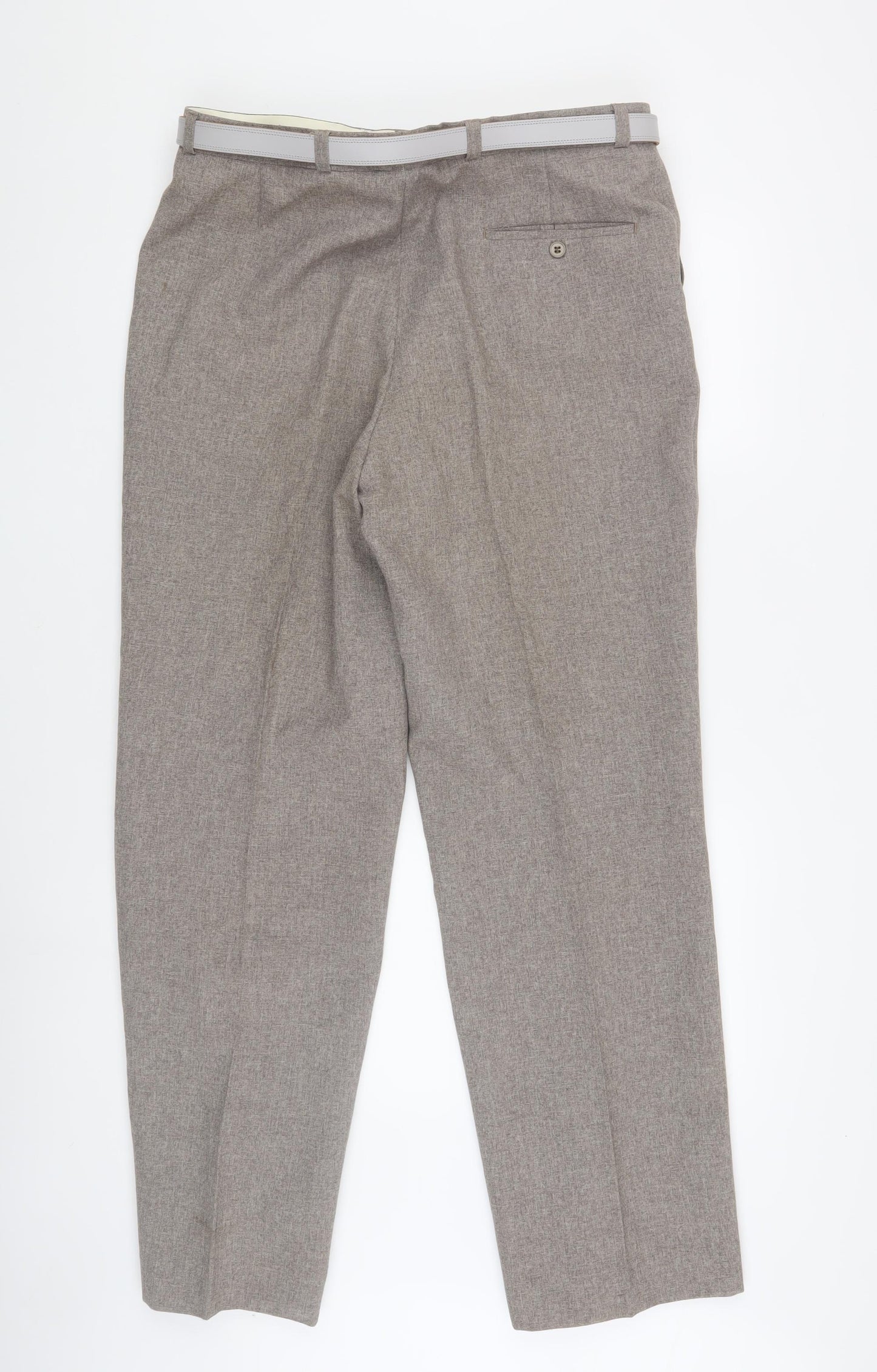 Canada Men's Grey Dress Pants, Formal, Straight Fit 38 in