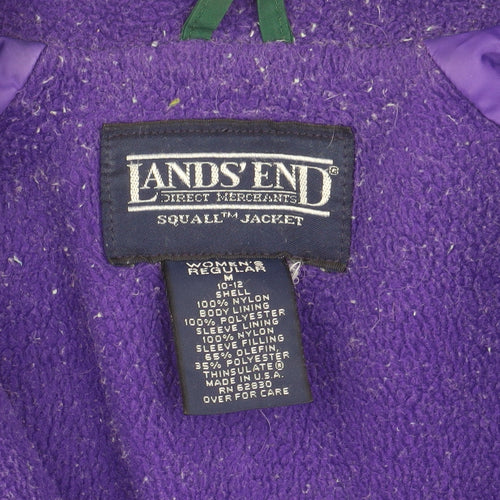 Lands' End Women's Green Jacket M Casual Winter