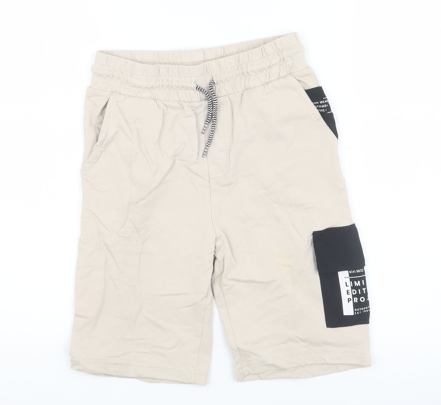 Outlaws Boys Beige Utility Shorts, Size 10-11 Years