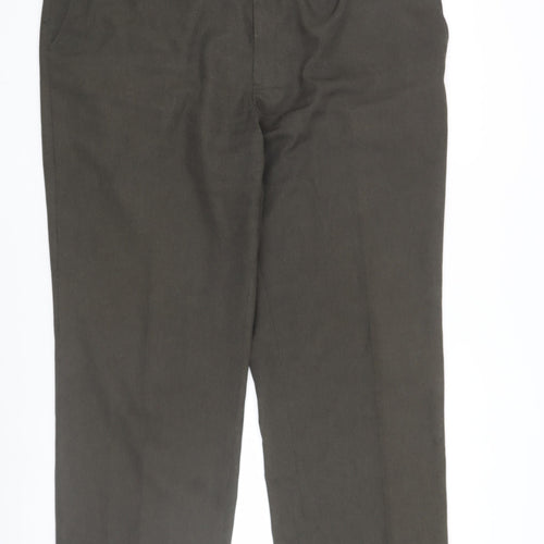 Greenwoods Mens Brown Regular Fit Dress Pants 44