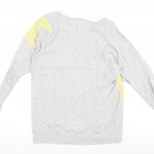 Monsoon Women's Grey Pullover Jumper M with Star Design