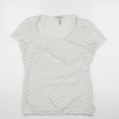 Bravissimo Women's White Lace T-Shirt Size 12