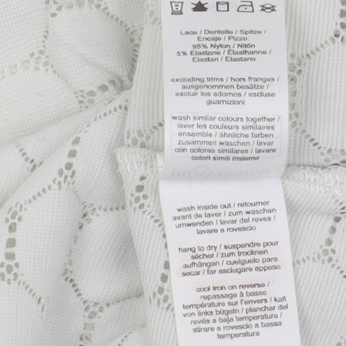 Bravissimo Women's White Lace T-Shirt Size 12