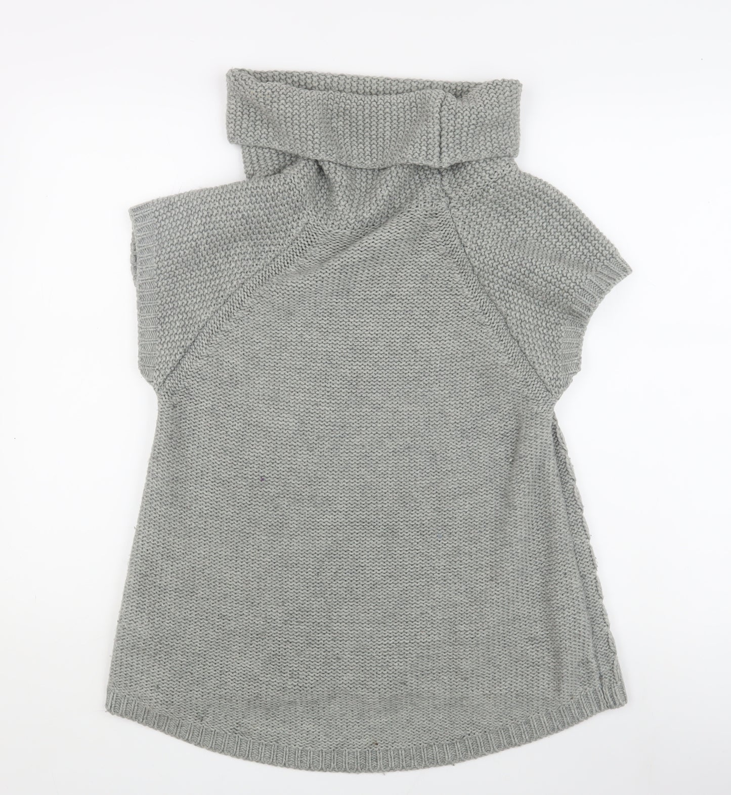 Oasis Women's Grey Cowl Neck Tunic Jumper in Medium