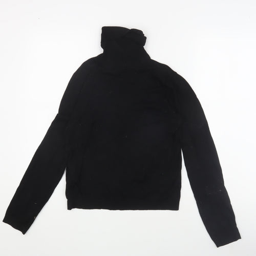 MNG Women's Black Roll Neck Pullover Jumper - Size M