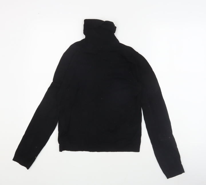 MNG Women's Black Roll Neck Pullover Jumper - Size M