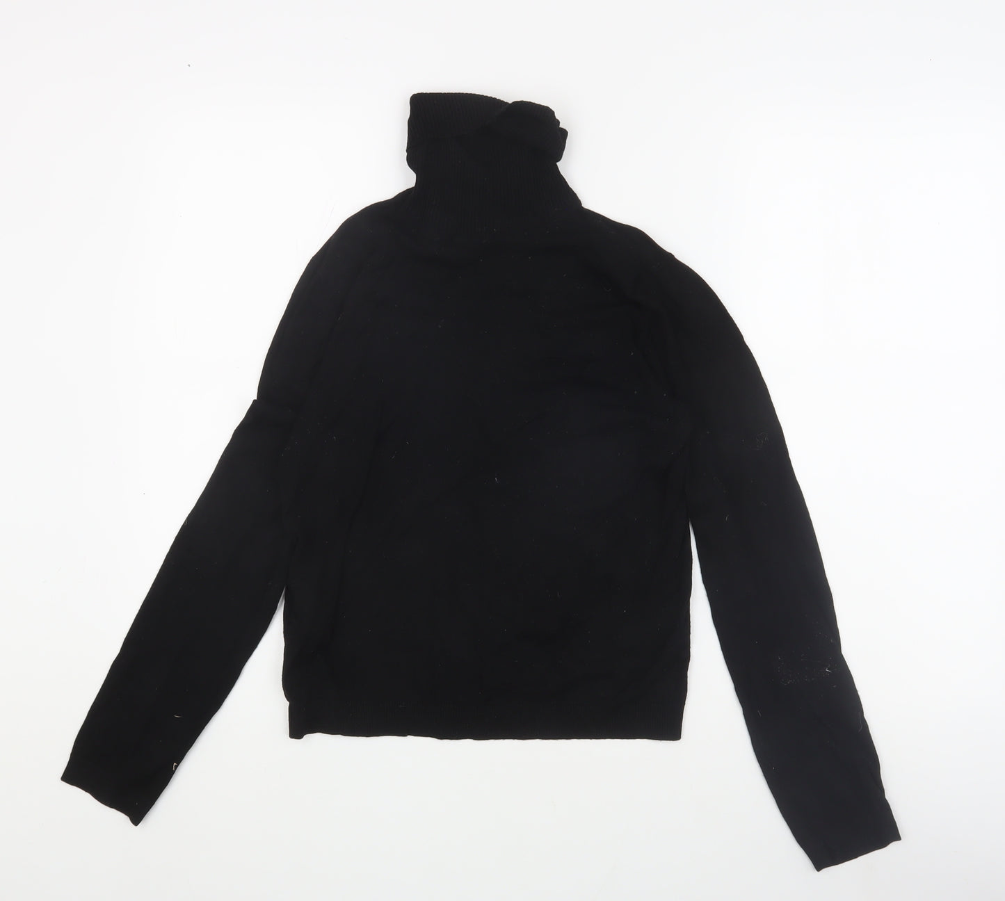 MNG Women's Black Roll Neck Pullover Jumper - Size M