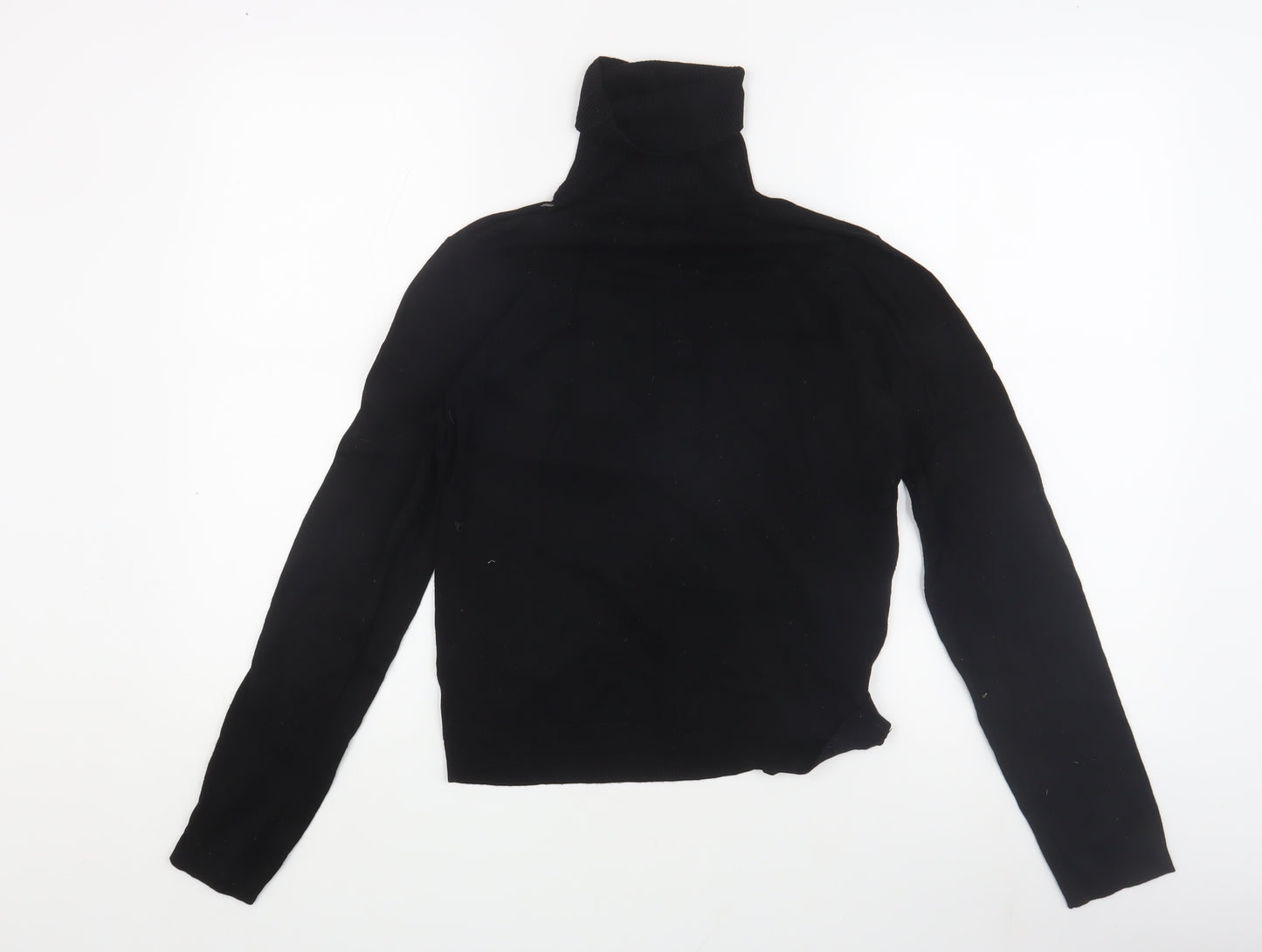 MNG Women's Black Roll Neck Pullover Jumper - Size M