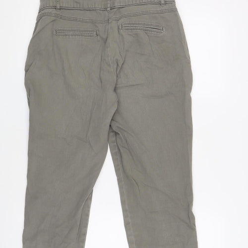 Wallis Women's Grey Cropped Trousers in Size 12