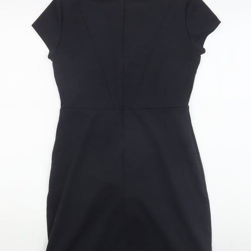 Basement Basic Women Black Size 12 Sheath Dress