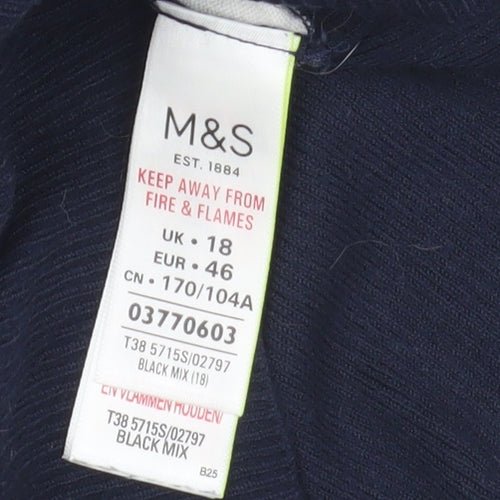 Marks and Spencer Women's Multicolour Striped Shift Dress