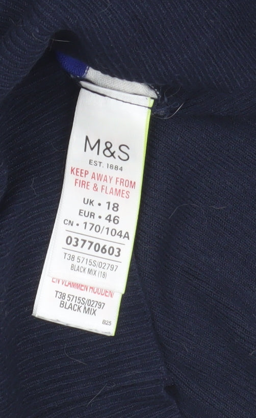 Marks and Spencer Women's Multicolour Striped Shift Dress
