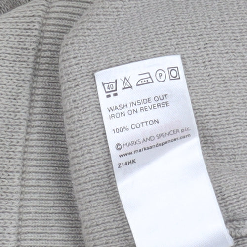 Marks and Spencer Men’s Grey Cotton Pullover, M Size