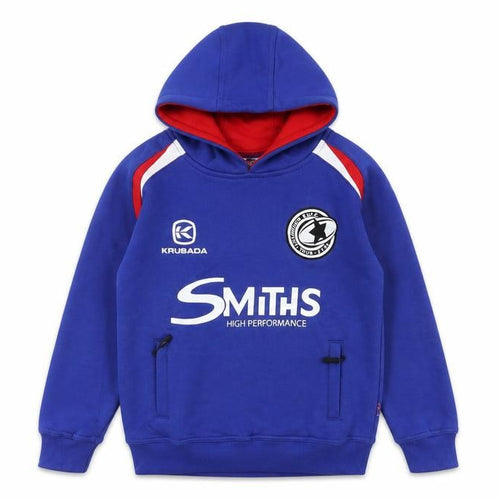 Krusada Boys Blue Hoodie, Size S, Sports Style