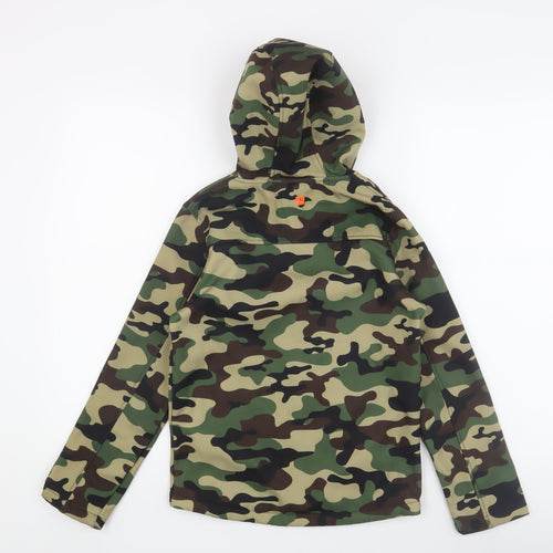 Mountain Warehouse Boys Camo Softshell Jacket 9-10Y Green
