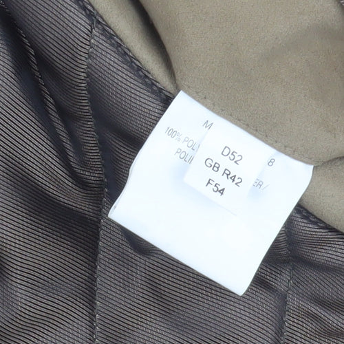 Frank Eden Men's Brown Bomber Jacket, Size 42