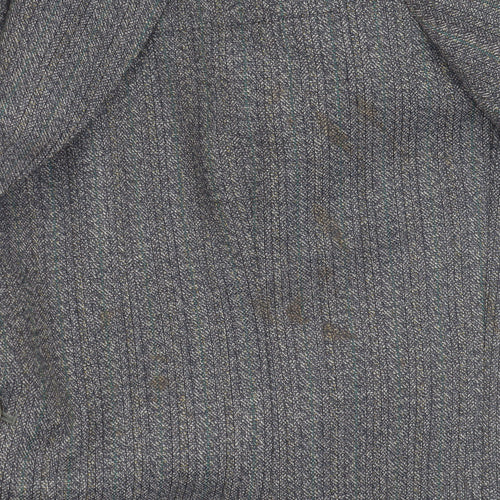 Dunn & Co Men's Grey Tweed Blazer, Size 43R, Herringbone